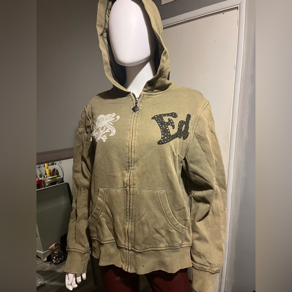 Ed Hardy hoodie.